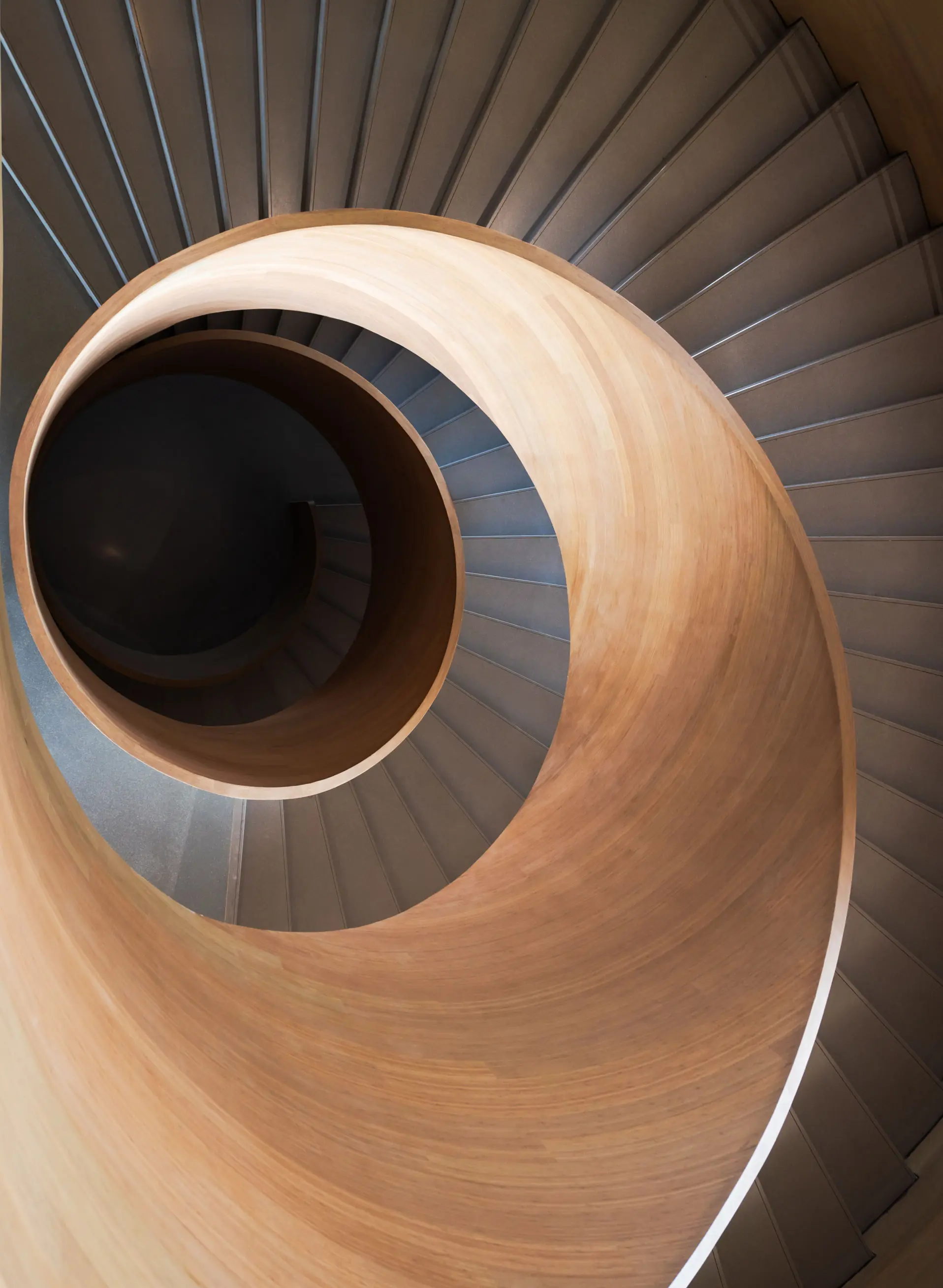 Spiral staircase representing steady learner progression